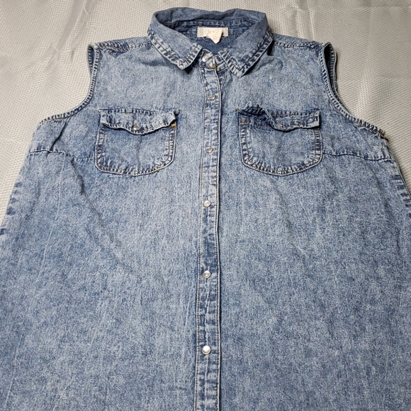 Japna Tops - Japna Jean Vest - Large